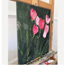 “Tulips” - Original Oil Painting on Canvas 30 × 40 cm by Marina Stognieva “Tulips” - Original Oil Painting on Canvas 30 × 40 cm by Marina Stognieva